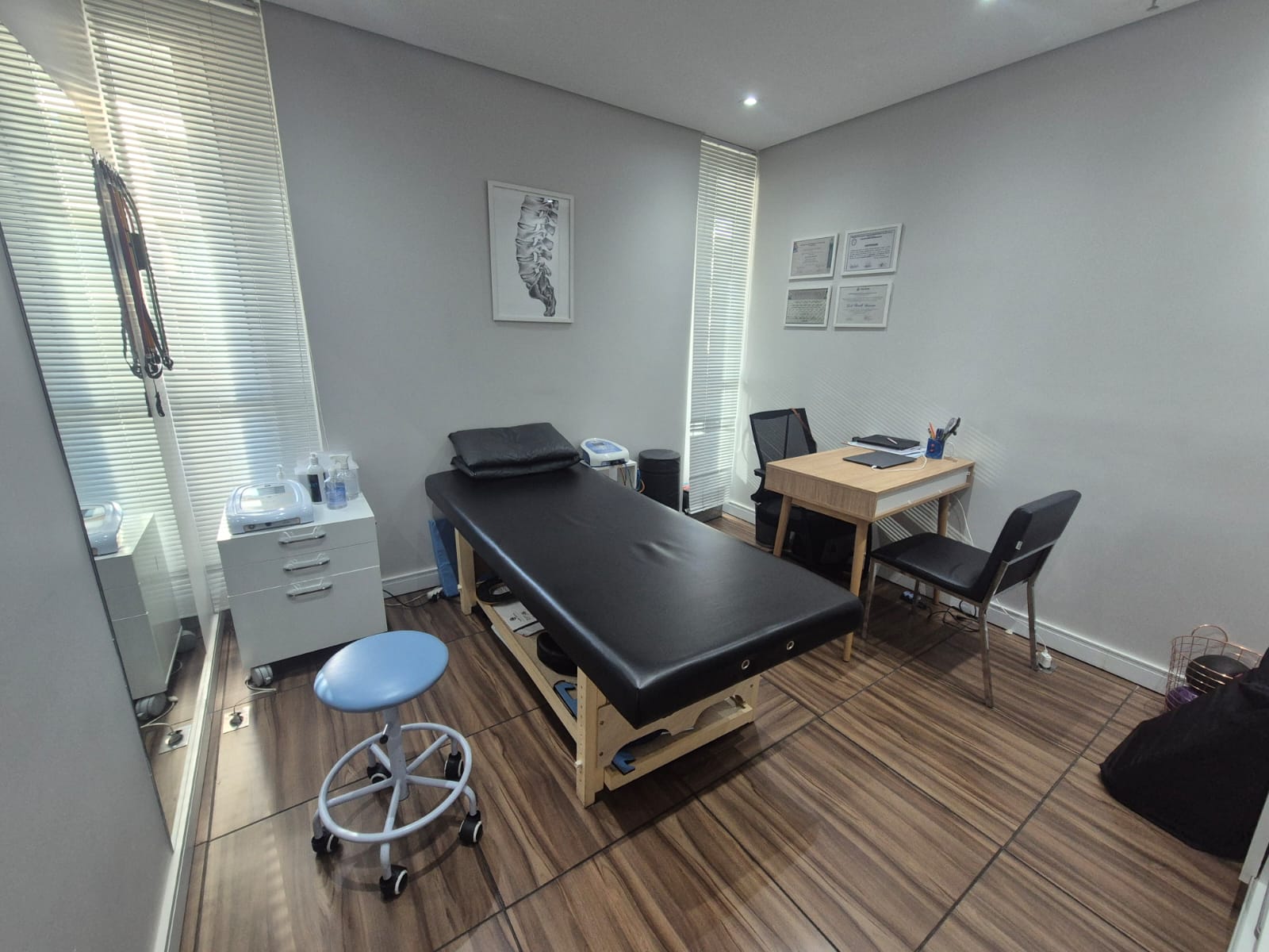 Sala de atendimento fisioterapêutico